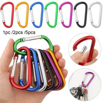 Outdoor Sports Safety Equipment Buckle Keychain Alloy Carabiner Climbing Button Camping Hiking Hook