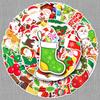 50 Sheets Waterproof Christmas Cartoon Stickers for Phone Cases & Suitcases