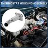 Aluminum Alloy Thermostat for Buick Rainier 4.2L 2004-2007 Engine Coolant Thermostat Housing Assembly for Chevrolet Trailblazer 4.2L 2002-2009 for