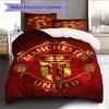 Classic MUFC Legends Bedding Quilt Set Quilt Cover Pillowcase Home Decoration Birthday Gift (1 * duvet cover + 2 * pillowcase, without core)