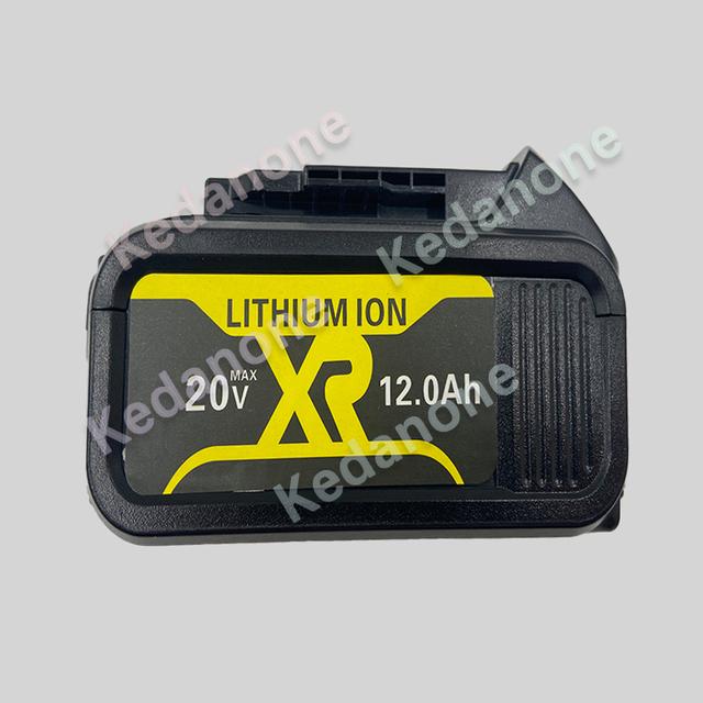 20v 6000mah 8000mah 12000mah Li -Ion Battery For Dewalt Power Tools Replaceable Dcb205 Dcb201 Dcb203