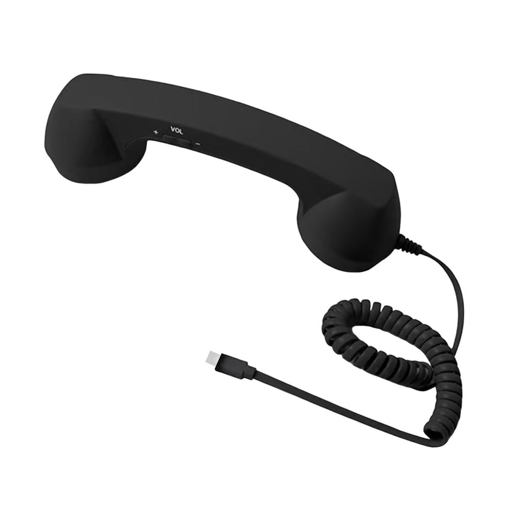 Retro Phone Handset Cellphone Landline Converter for iPhone&Android, Type-C/Wireless Bluetooth Old Fashioned Telephone Receiver
