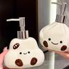 soap dispenser Cute ceramic lotion bottle press bottle hotel hand lotion bottle bathroom shower gel shampoo bathroom accessories