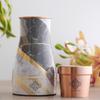 Gold Marble Print Copper Water Bedroom Bottle, Designer Copper Drinkware, Volume- 850 ML