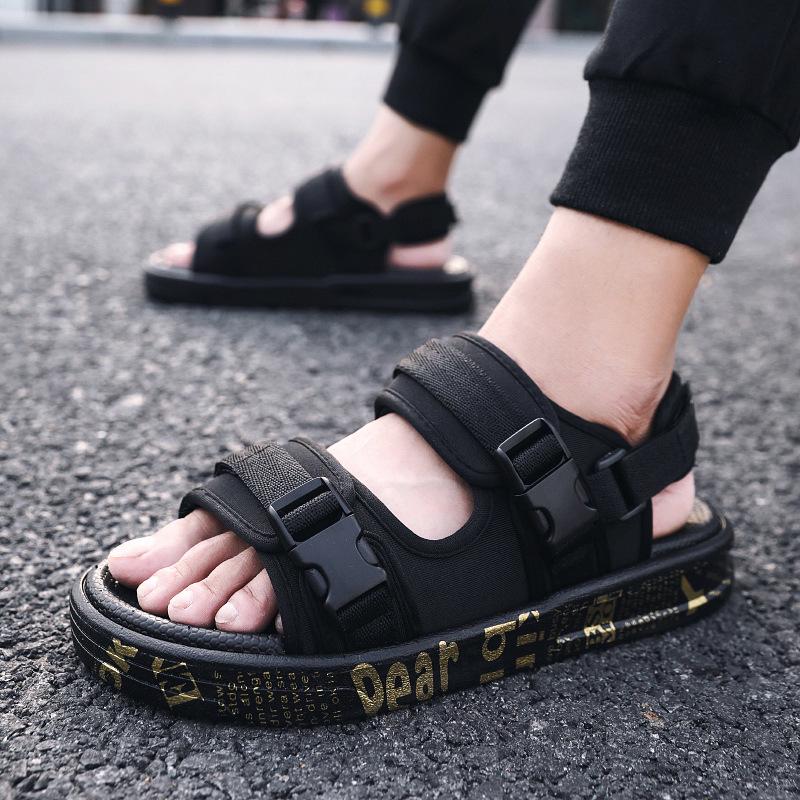 Men's Breathable Wear-resistant Summer 2023 Sandals - Versatile, Trendy Beach Fashion, Anti-slip Slippers