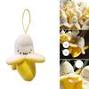 Chaveiro de Banana de Pelúcia Macio e Confortável Pingente de Bolsa Charme para Bolsas Decoração de Mochila para Crianças Adolescentes e Adultos