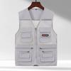 Gilet da Uomo Leggero in Rete con Tasche Multiple, Scollo a V Senza Maniche, Gilet Casual per Estate, Viaggi all'Aperto, Fotografia