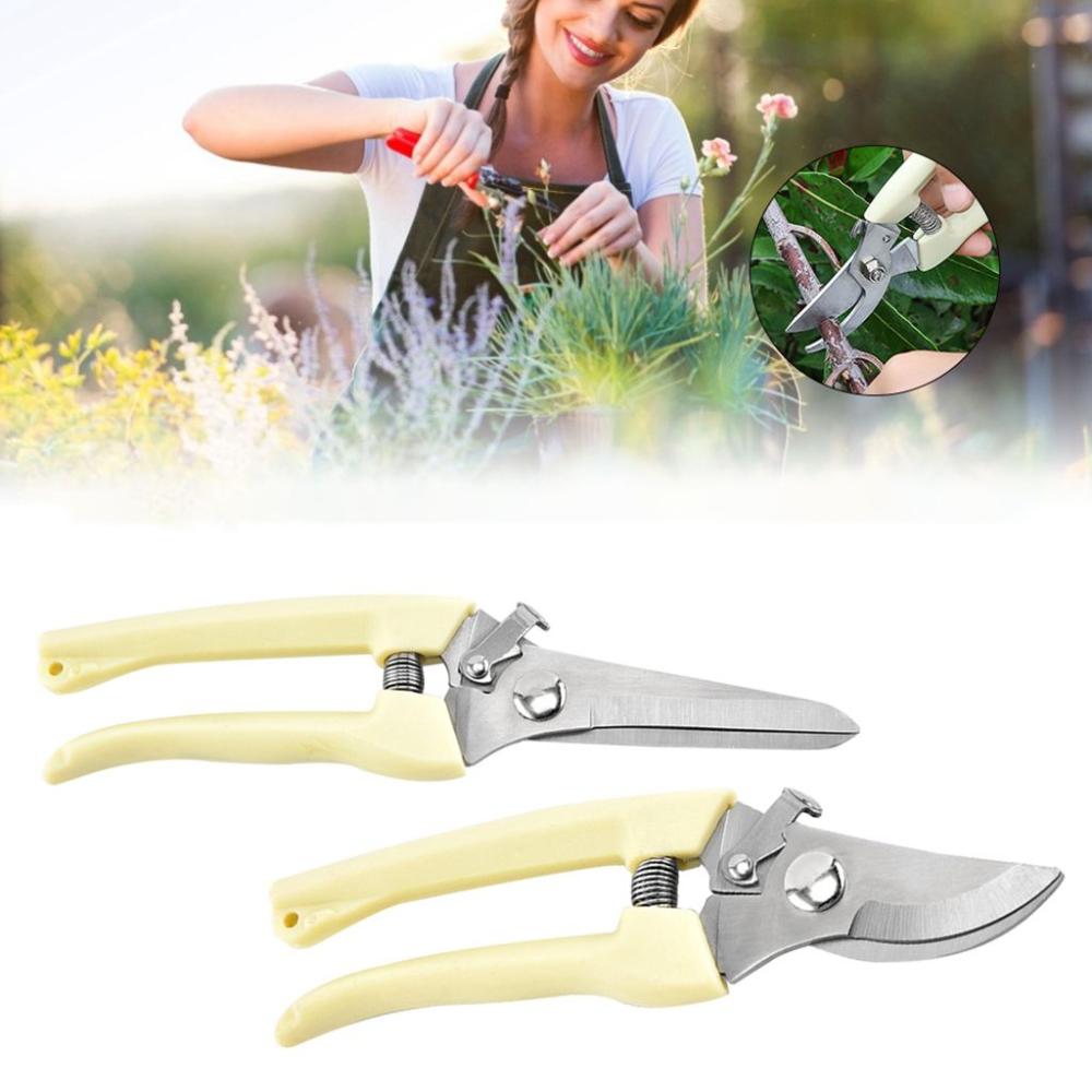 Comfortable Grip Straight/Bent Head Branch Shears Garden Supplies Pruning Shears Grafting Tool