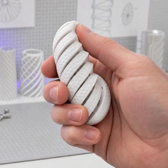 Yousheng 3D Printed Twisting Football Toy, Spiral Slippery Baseball Tennis Golf Basketball Toy, Stress Relief Rotating Fidget Sports Ball Desk Toy