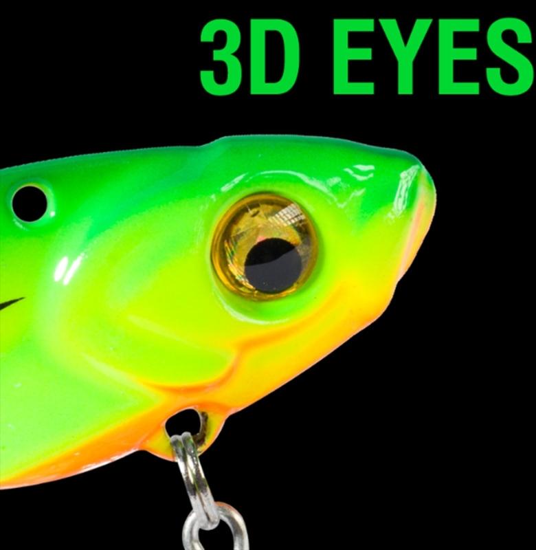 5Pcs Crankbait Metal Jig Spoon Lure 3D Eye Pencil Spoon Spinner Balancers Spoon Fishing Lure Wobbler Trolling Swimbait