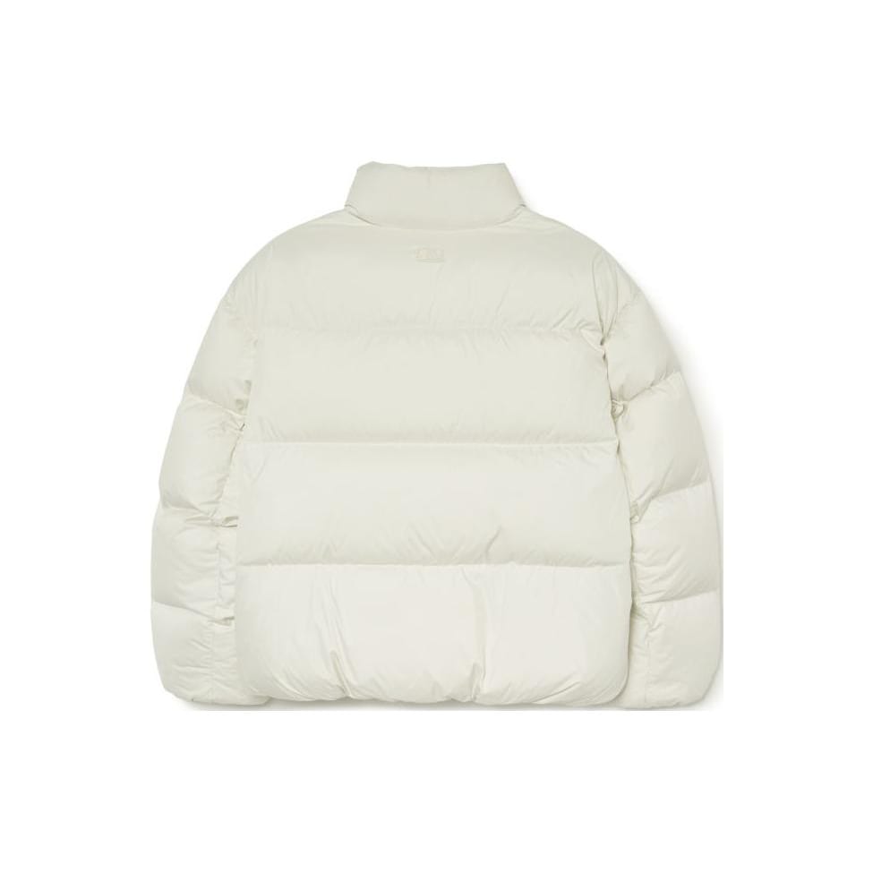 MLB Kurtki puchowe New York Yankees Unisex Kremowe z kołnierzem stojącym Średnia kurtka puchowa 3ADJB0736-50CRS