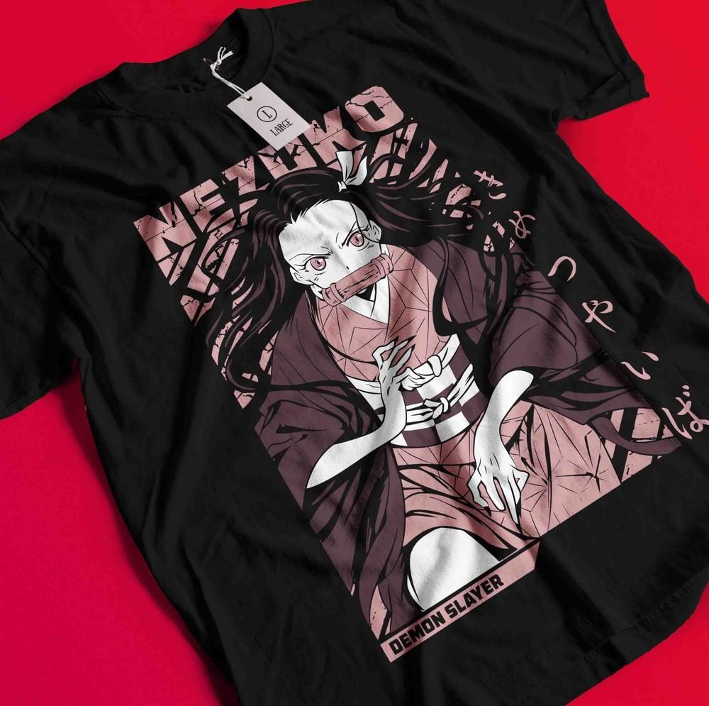 Demon Slayer Shirt Nezuko T-Shirt Tanjiro Tshirt Muzan Doma Tee Inosuke Zenitsu AA63