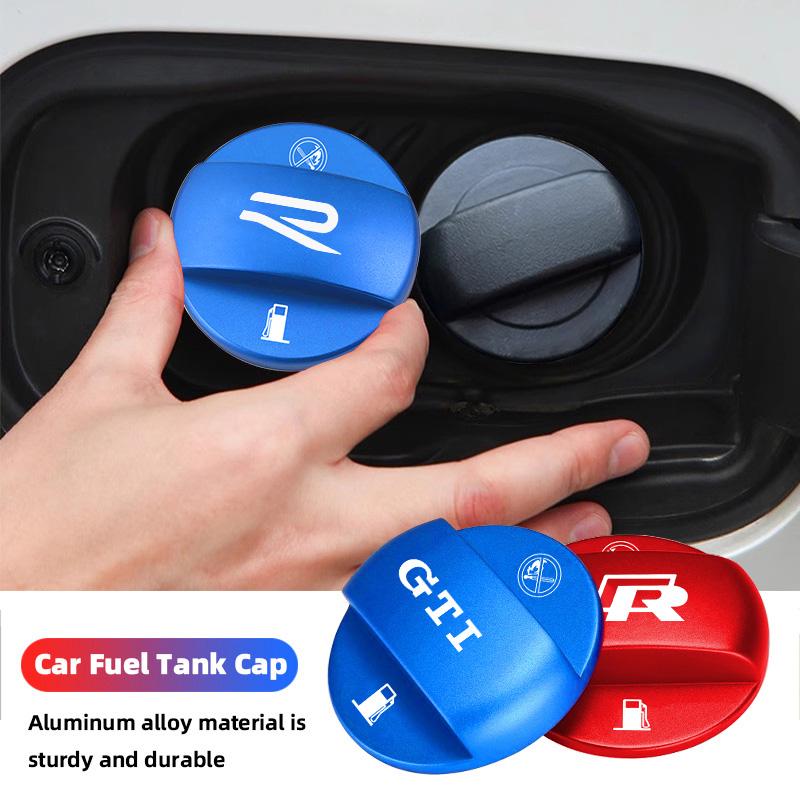 WGLRK1 1Pcs Aluminum Alloy Car Fuel Tank Cap Petrol Oil Box Lid For VW Atlas Jetta Touareg Variant Golf Polo GTI Taos Nivus Passat
