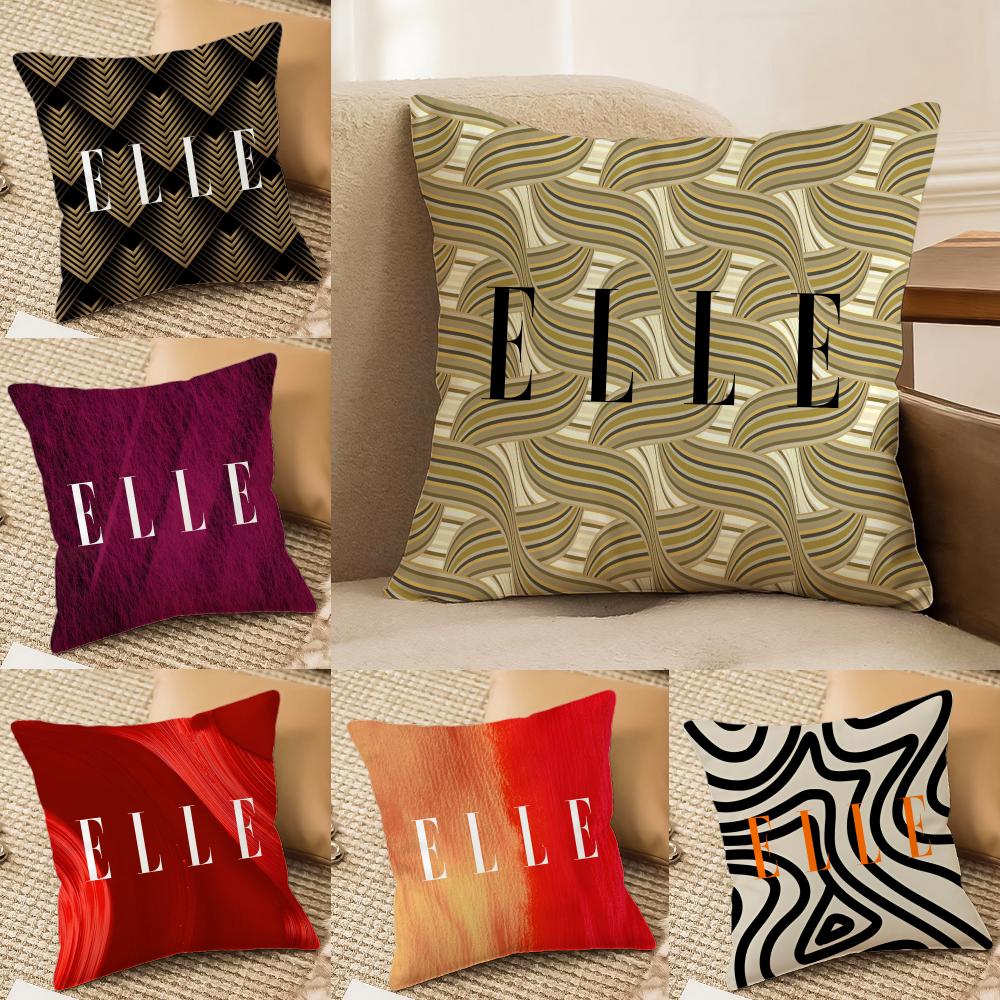 Healthy And confident Style Home ELLE Living Cushion Cover Silky elegant Comfort Sofa Bed Invisible zipper Beach pillowcase