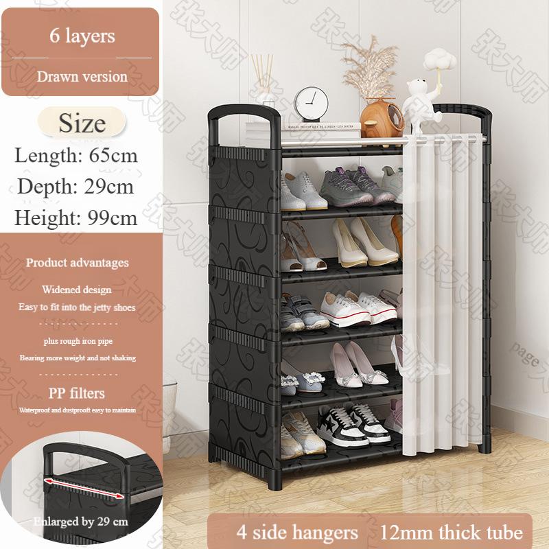 2025 Metal Shoe Rack Shelf, Shoemaker Organizer,Multi-Layer Entryway Shoe Organizer with Top Storage Shelf – Space-Saving