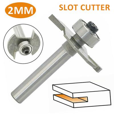 2mm Slot Cutter Bit T Trim Router Hand Held Electric Stand Motor-driven Drill for Knock On Furniture Machinery Accessories