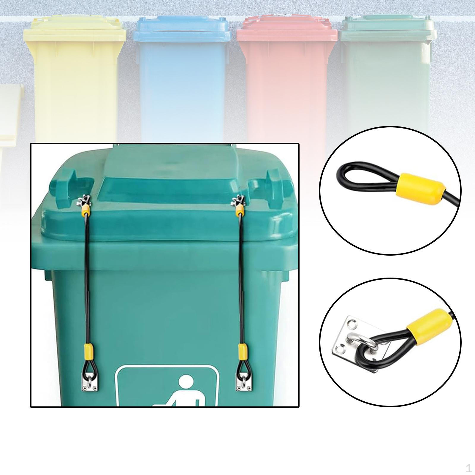 

Крепления для крышек мусорных баков для енотов и собак 2pcs