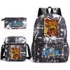 Anime The Seven Deadly Sins School Backpack Set with Shoulder Bag Pencil Case for Kids Teens Daily Bookbag