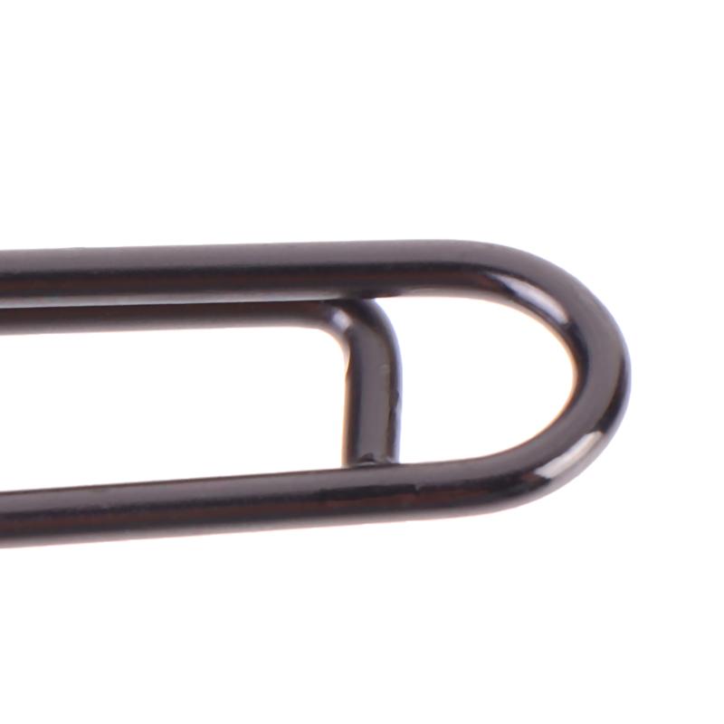 50Pcs High Tensile Stainless Steel Fishing Lure Snap Swivels Interlock Pins for Ice Fishing Outdoor Angling Gear