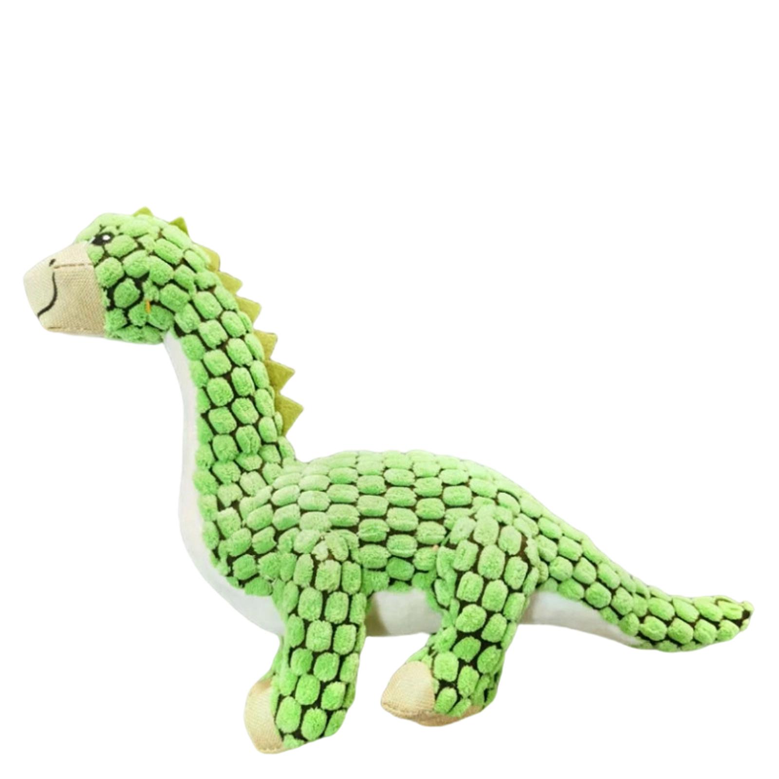 

Dog Plush Toy, Dog Sound Toy, Corn Kernel Dinosaur Interactive Chewable And Companion Toy. One Size зелёный