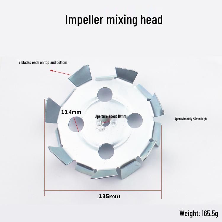 Electric Impact Drill with Hammer & Aircraft Modes, Putty Powder Mixing Rod & Impeller Head Attachment