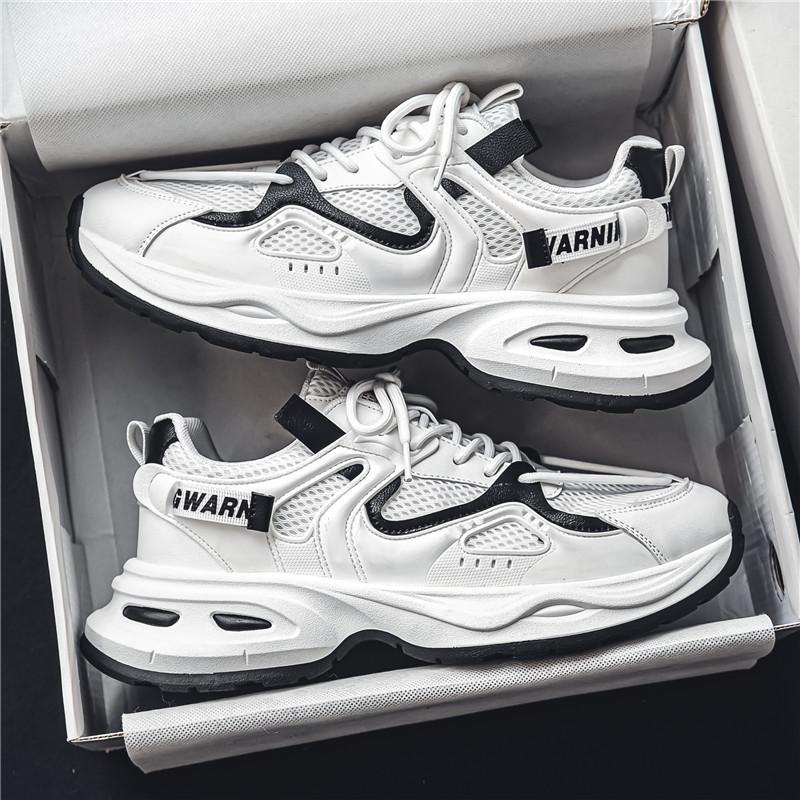 Men's Shoes 2024 New Summer Breathable Mesh Heightening Sports and Leisure Versatile Dad Shoes Internet Celebrity Popular Trendy Shoes