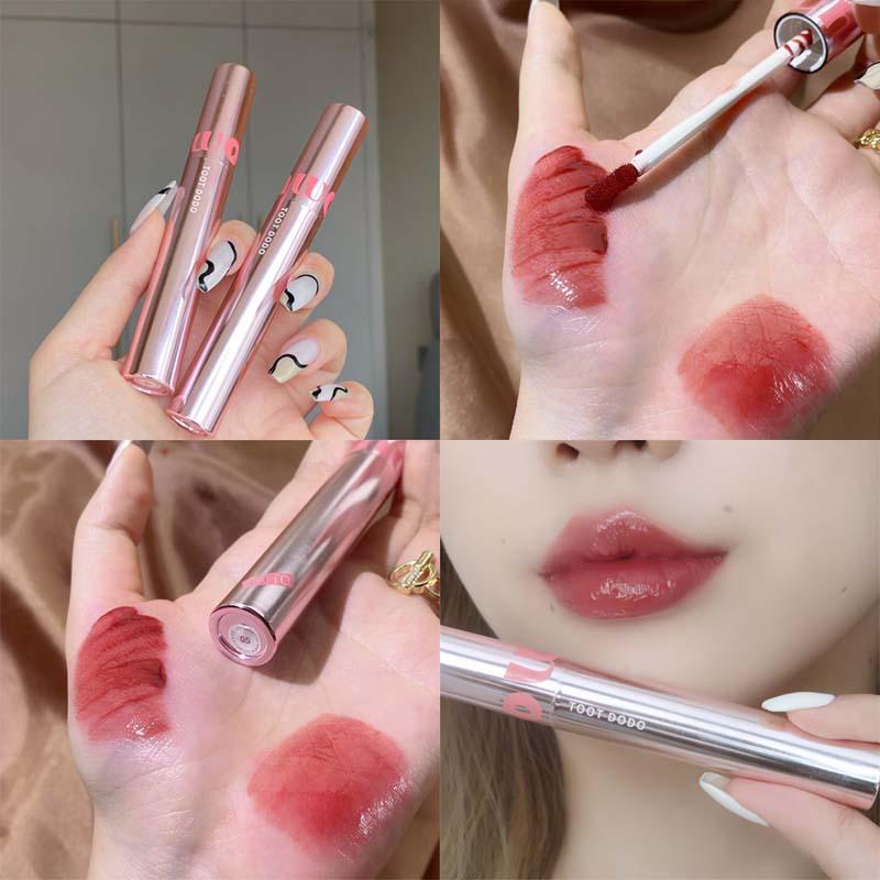 

Toot Dodo Clear Dewy Luster Lip Glaze: Matte Dreamy Icy Transparent Candy Mirror Jelly Lipstick Honey Retro.