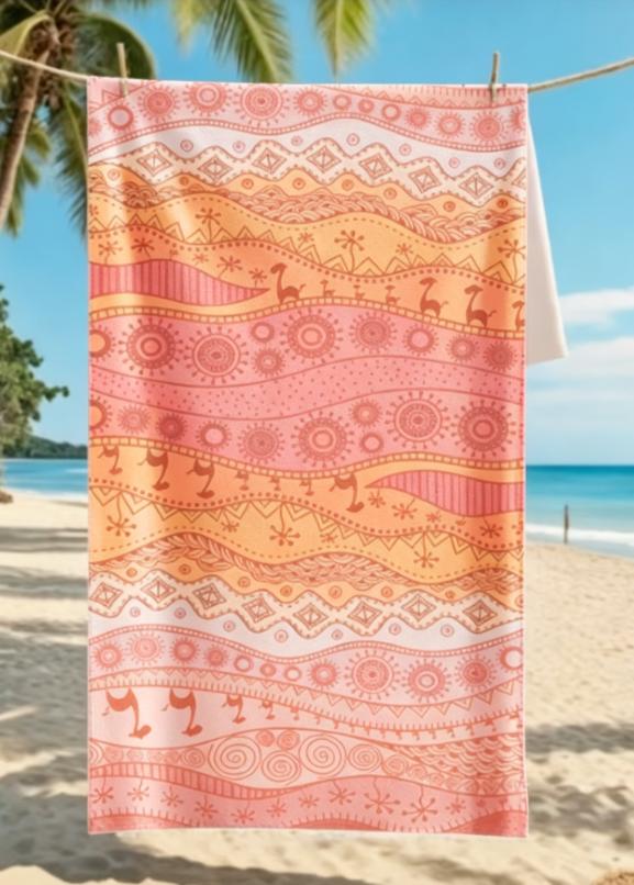 Bohemian Ethnic Beach Towel, Microfiber Large Sand Free Quick Dry, Lightweight, for Teens & Adults Towels Beach Towel