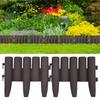 Lawn Edging 36 Pcs Brown 10 M PP