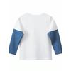 27Kids Spring and Autumn Boys' Fake Two-Piece Long-Sleeved T-shirt Children Dinosaur Bottoming Shirt Boys' Cotton Clothes