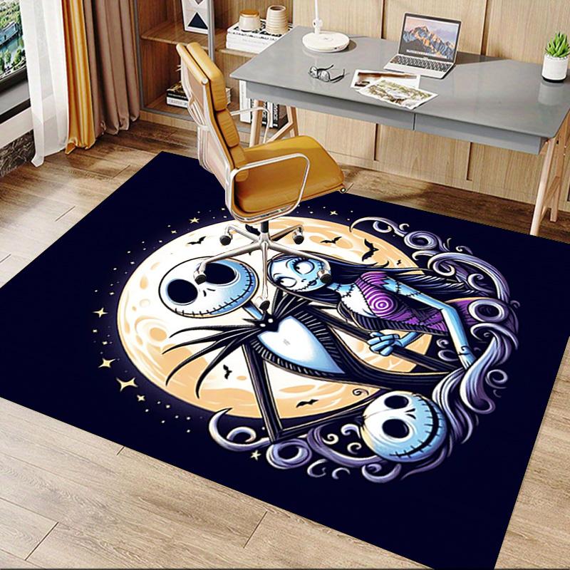 Nightmare Before Christmas Carpet For Playroom Bedroom Living Room Sofa Home Decorkids Game Area Rug Nonslip Floor Mat