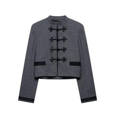 2026 Summer New European and American Cross-border Women's Clothing Street Fashion Knot Buckle Blazer W085 375806