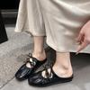 Womens Summer Shoes 2026 Summer New Comfortable Non Slip Lightweight Half Drag Shoes Outdoor Fashion Soft Sole Bow-knot Sandals