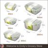304 Stainless Steel Fresh-keeping Box Sealed Fruit LeakProof Lunch Box with Lid Container Refrigerated Storage Kitchenware