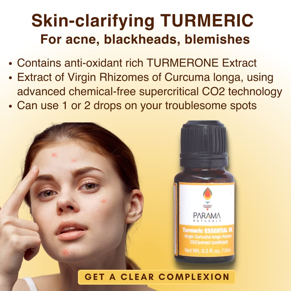 Pure Turmeric Essential Oil|100% Pure & Natural|Aromatherapy, Skincare & Hair Care| 15 ML