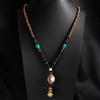 Tibetan Ethnic Sweater Chain Zen Bodhi Necklace: Unisex Retro Scenic Accessory