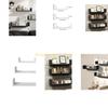 KX4B Pack of 3 Solid Floating Wall Shelves Featuring Water Based Paint for Home Decoration and Storage Solution