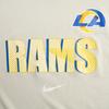 Nike NFL Collaboration Dri-Fit T-Shirt Los Angeles Rams Brand Logo Round Neck Quick-Dry Short Sleeve Kids Tops Light-Gray 3Z1B3FC44-RAM