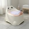 Kids Potty Seat with Backrest Removable Bowl Infant Urinal Easy To Clean Frog Training