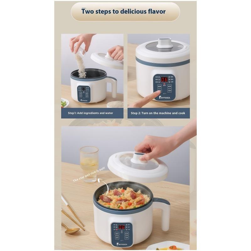 1.7L Mini Electric Rice Cooker Double Layer 220V Multi Cooker Non-Stick Smart Mechanical MultiCooker Steamed Rice Pot For Home