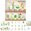 Diy Rose Sunflower Eternal Flower Desktop Decoration Teacher's Day Bouquet Intelligent Assembly Building Blocks Toy