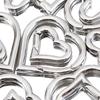 2pcs/1pc No Fade Stainless Steel Heart Spring Lobster Clasp Keychain Oval Clasps Keyring Carabiner Key Holder DIY Jewelry Making