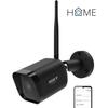 IGET HOME Camera CS6 Black - Caméra IP FullHD Robuste Pour L'extérieur, Avec Détection De Mouvement Et De Son Et Vision Nocturne