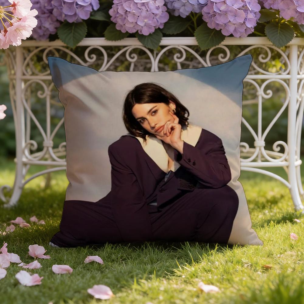 Singer G-Gracie Abrams Cushion Cover Home & Car Dual-Scene Pillow Cover: Reversible for Premium Comfort