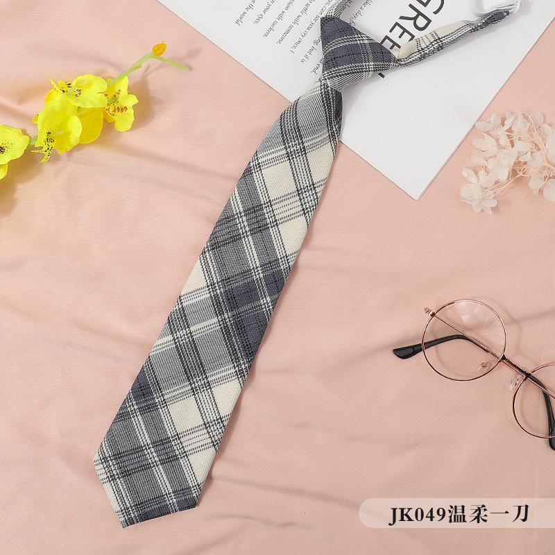 Japanese Plaid Black Bow Tie Collar Rope Women'S Necktie College Wind Streamer Jk Bow Shirt Ins Sailor Suit