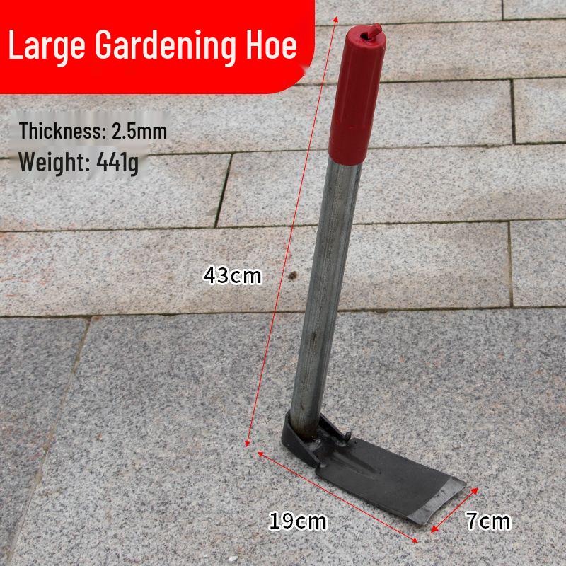 Manganese Steel Dual-Use Hoe: Ideal for Loosening Soil, Planting Vegetables & Flowers, Digging Bamboo Shoots, Steel Handle, Cordyceps Incl.