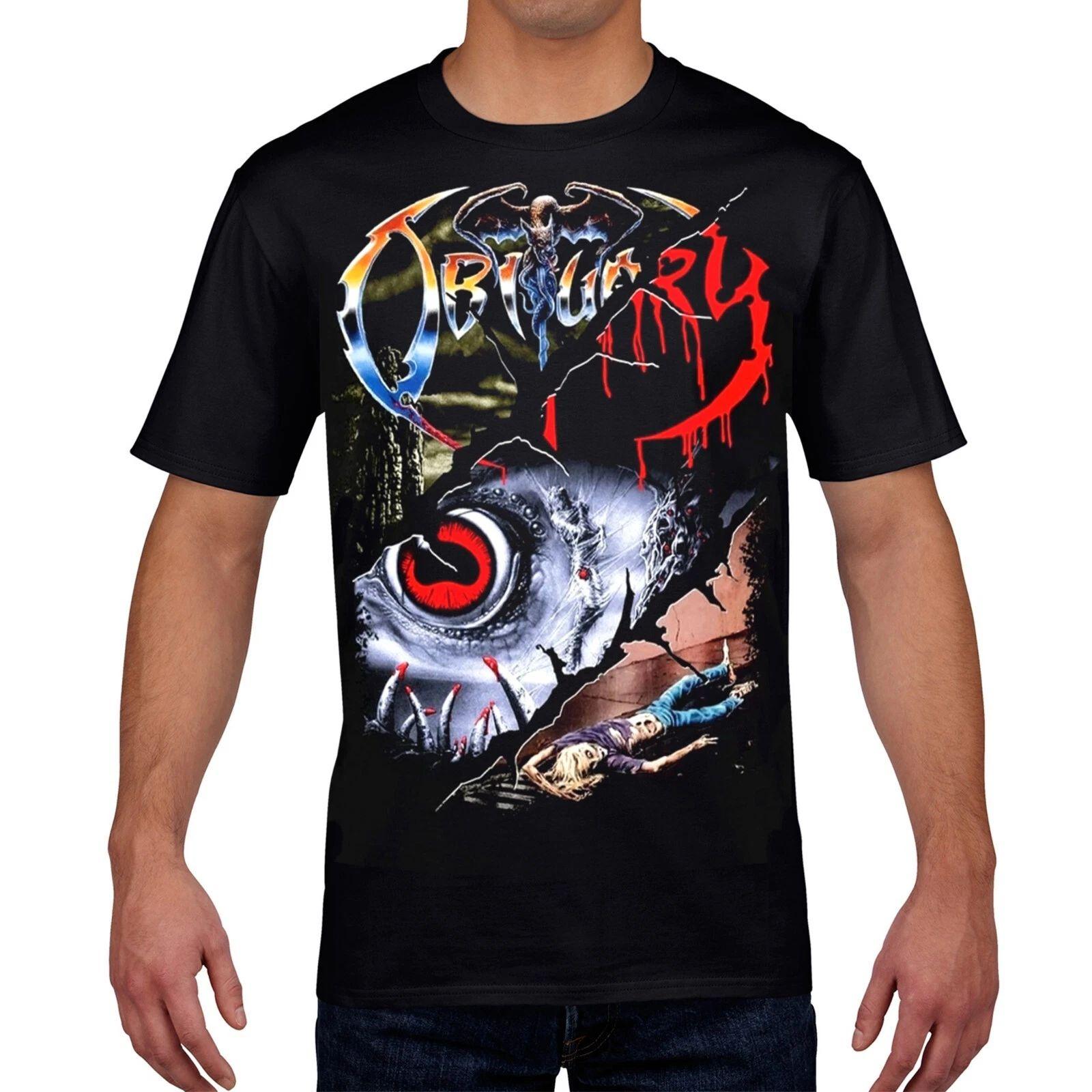 

Gothic Retro Cotton T-shirt Rock Heavy Metal T-shirt Printed Short-sleeved Casual Loose Round-neck Streetwear Sport Top Unisex S разноцветный