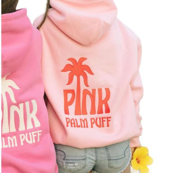 European Size Coconut Wave Embroidery Hoodie with Drop Shoulder Sleeves