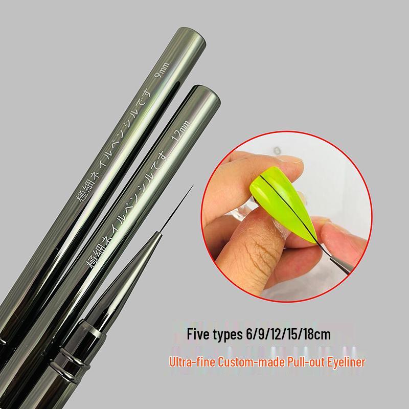 Japanese Extra Fine Nail Art Liner Pen - Professional Salon-Grade for Outlining, Dotting & Painting
