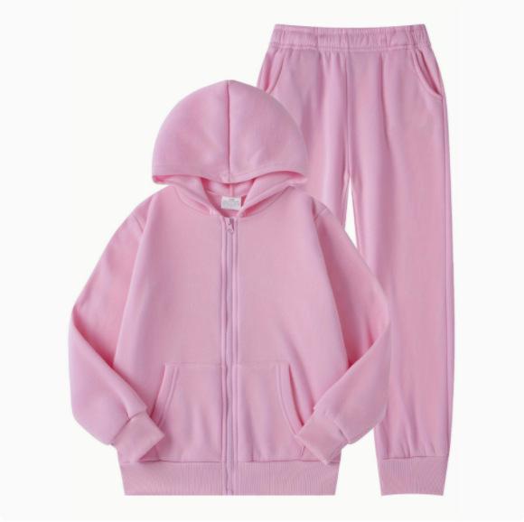 Conjunto de Sudadera Trendy Europeo y Americano para Niños y Niñas - Tallas Mediana y Grande, Múltiples Colores